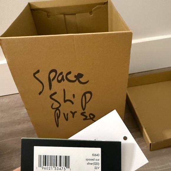 Kate Spade Spaced Out Embellished Metallic 3D UFO Top Handle Bag - Picture 4 of 10